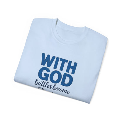 Inspirational Faith T-Shirt, Unisex Ultra Cotton Tee, Christian Apparel, Religious Gift, Uplifting Quote Shirt, Everyday Wear