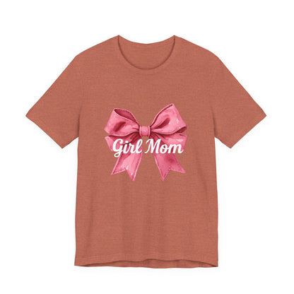 Cute Girl Mom T-Shirt | Unisex Jersey Tee for Moms, Mother's Day Gift, Family Matching Outfits, Birthday Present, Gift for Her