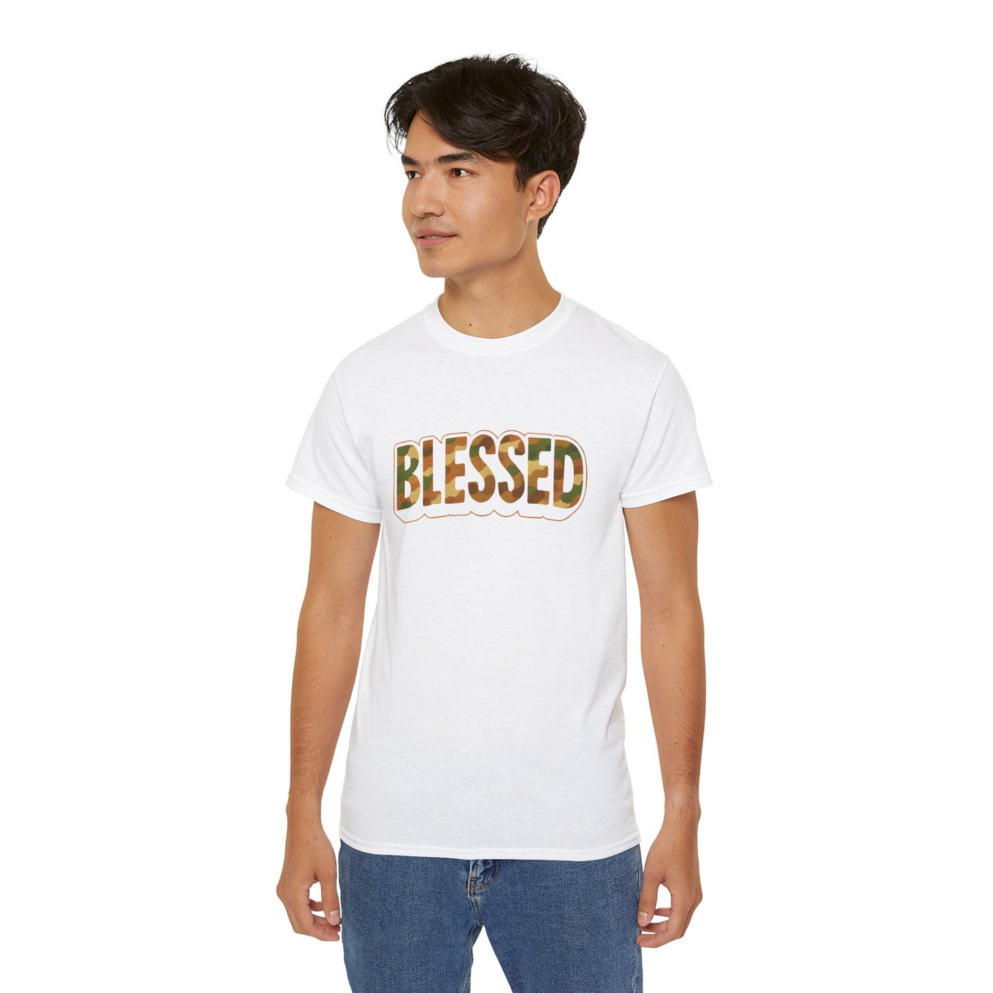 Blessed Unisex Ultra Cotton Tee - Casual T-Shirt for Faith, Inspirational Gift, Daily Wear, Christian Apparel, Spiritual Motivation