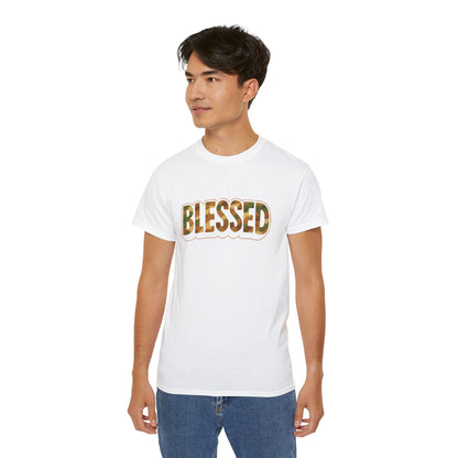 Blessed Unisex Ultra Cotton Tee - Casual T-Shirt for Faith, Inspirational Gift, Daily Wear, Christian Apparel, Spiritual Motivation
