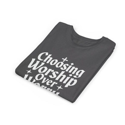 Youth Inspirational Tee - Choosing Worship Over Worry, Motivational Youth Shirt, Christian Apparel, Faith-Based Gift for Kids, [...]