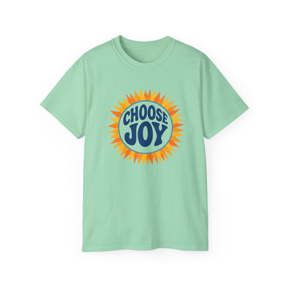 Choose Joy Unisex Ultra Cotton Tee, Positive Vibes Shirt, Motivational Tee, Gift for Friends, Casual Everyday Wear