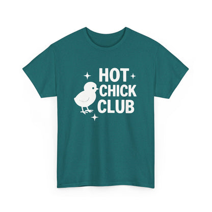 Hot Chick Club Unisex Heavy Cotton Tee, Fun Graphic T-Shirt for Trendy Women, Cute Casualwear, Perfect Gift for Chick Friends, Summer [...]