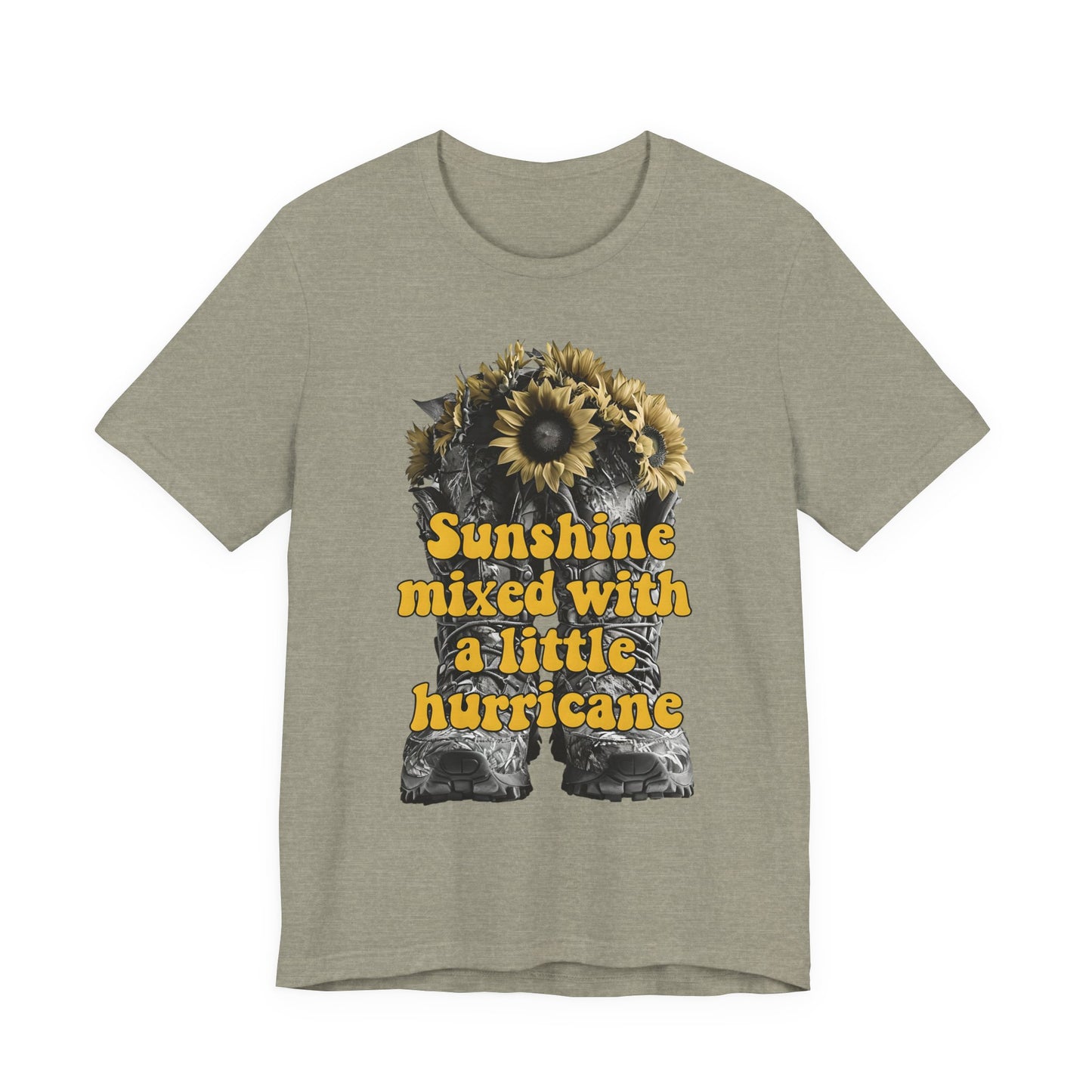 Sunshine Hurricane Tee | Short Sleeve Unisex Shirt, Inspirational T-Shirt, Gift for Her, Summer Fashion, Cute Graphic Tee