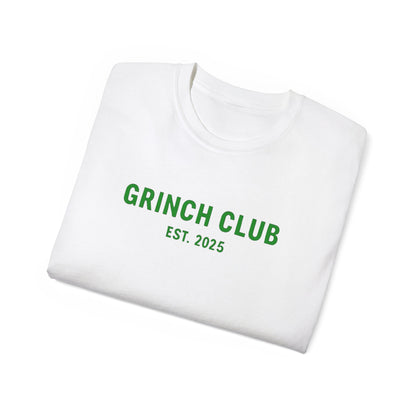 Grinch Club Tee — 'Grinch Club EST. 2025' Christmas Graphic T-Shirt