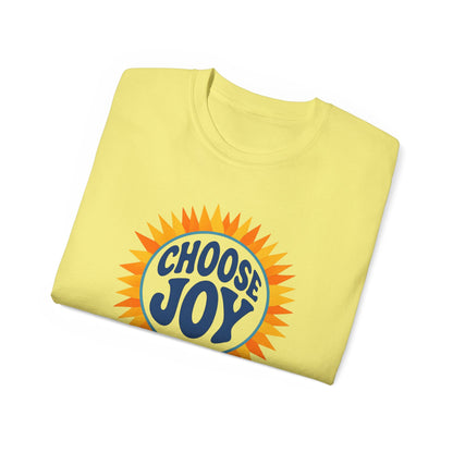 Choose Joy Unisex Ultra Cotton Tee, Positive Vibes Shirt, Motivational Tee, Gift for Friends, Casual Everyday Wear
