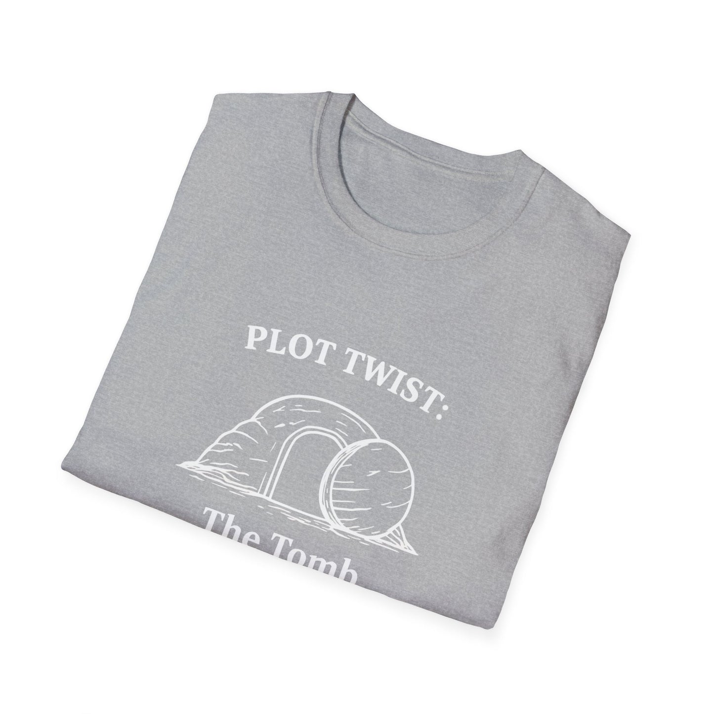 T-Shirt — "Plot Twist: The Tomb Was Empty" Christian Easter Graphic Tee