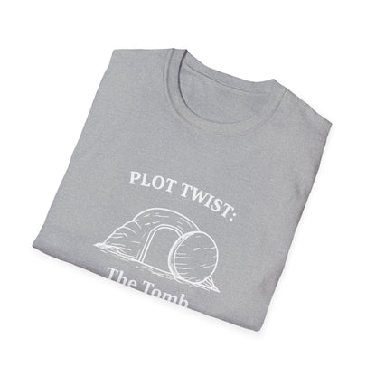 T-Shirt — "Plot Twist: The Tomb Was Empty" Christian Easter Graphic Tee