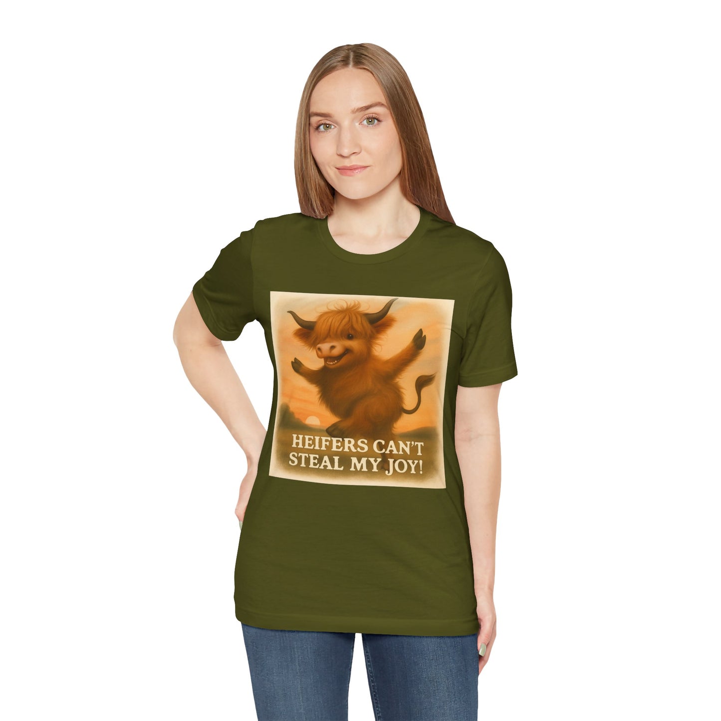 Joyful Heifer Unisex Tee - Perfect for Cow Lovers, Farm Life, Everyday Wear, Gifts, and Celebrations!