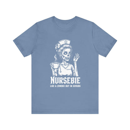 Funny Nurse Tee, Zombie Nurse Shirt, Gift for Healthcare Workers, Halloween Shirt, Nursing Student Gift