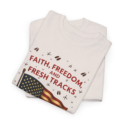 Patriotic Freedom Tee | Unisex Heavy Cotton T-Shirt, Independence Day Wear, Gift for Patriots, Summer Casual Top, American Spirit Apparel
