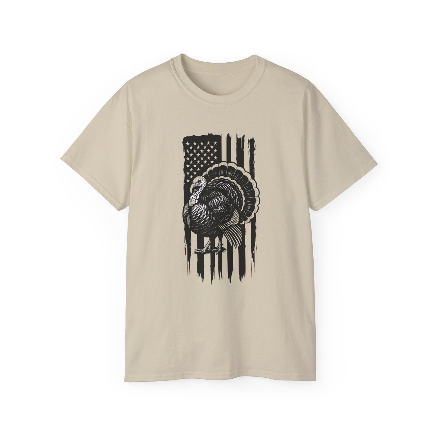 Thanksgiving Turkey Graphic Tee, Unisex Cotton T-Shirt for Holidays, Fall Wear, Family Gatherings, Thanksgiving Celebration, Casual Everyday