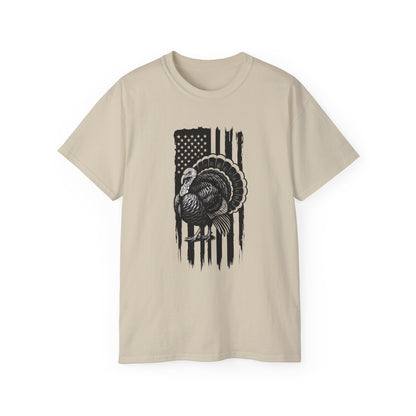 Thanksgiving Turkey Graphic Tee, Unisex Cotton T-Shirt for Holidays, Fall Wear, Family Gatherings, Thanksgiving Celebration, Casual Everyday