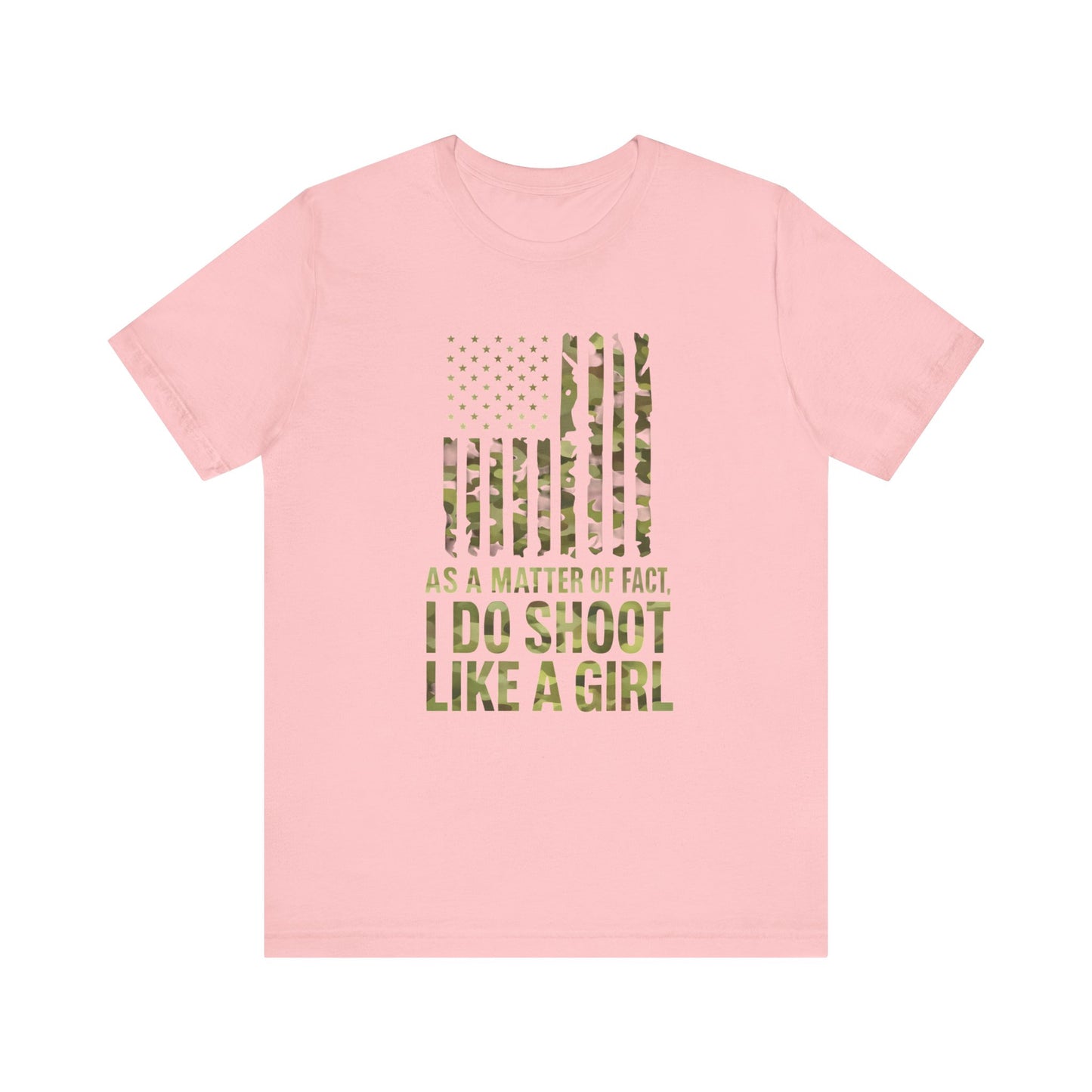 Camo Tee with Empowering Quote, Funny Gift for Women, Outdoor Enthusiast T-Shirt, Shooting Sports Apparel, Unique Casual Wear