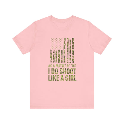 Camo Tee with Empowering Quote, Funny Gift for Women, Outdoor Enthusiast T-Shirt, Shooting Sports Apparel, Unique Casual Wear