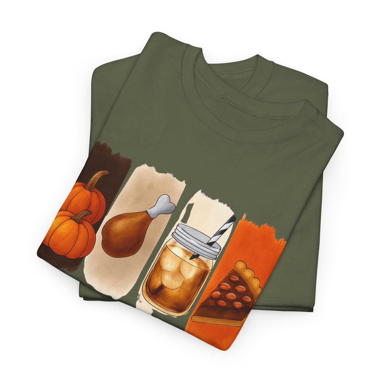 Thanksgiving Vibes Tee, Unisex Heavy Cotton Tee, Fall T-Shirt, Family Gathering Shirt, Seasonal Apparel, Casual Outfit