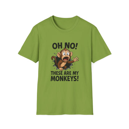 Funny Monkey T-Shirt, Family Reunion Gift, Birthday Humor Shirt, Animal Lover Apparel, Casual Wardrobe Staple