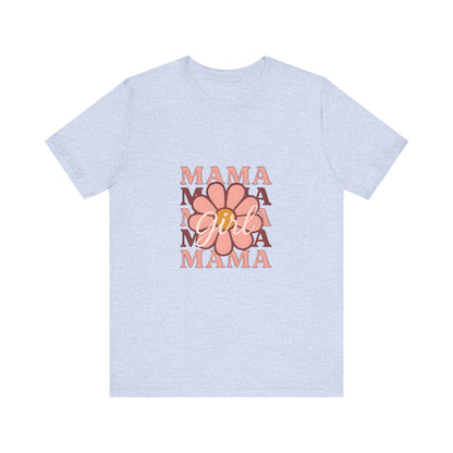 Chic Mama Graphic Tee, Floral Shirt for Moms, Mother's Day Gift, Casual Wear, Trendy Outfit, Birthday Present