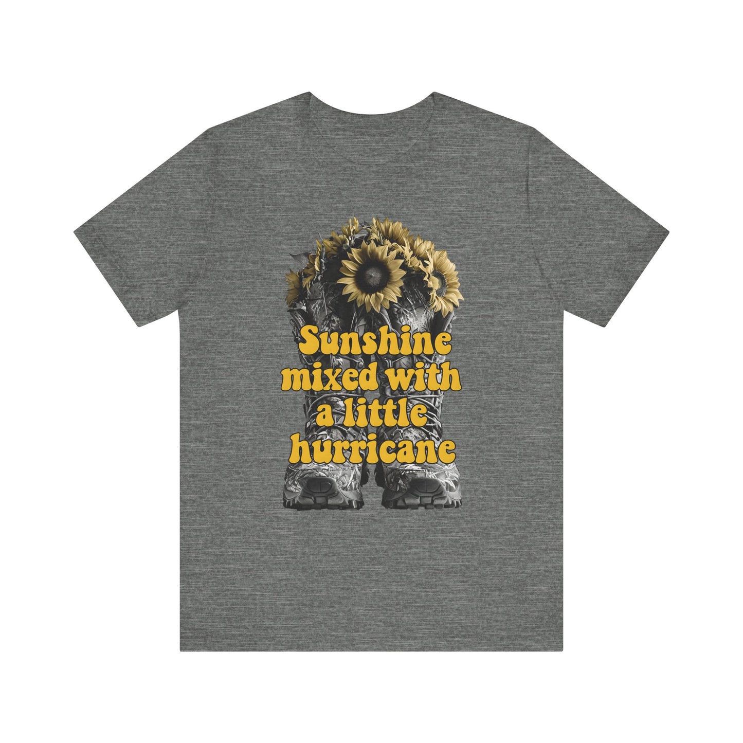 Sunshine Hurricane Tee | Short Sleeve Unisex Shirt, Inspirational T-Shirt, Gift for Her, Summer Fashion, Cute Graphic Tee