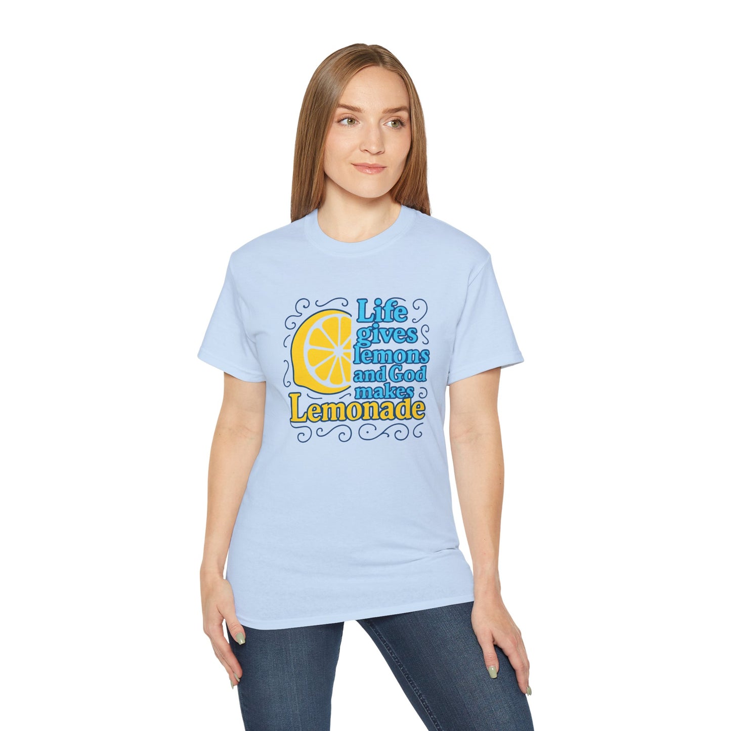 Life Gives Lemons Tee, Positive Quote T-Shirt, Unisex Cotton Shirt, Inspirational Gift, Casual Summer Wear, Lemonade Theme