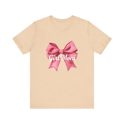 Cute Girl Mom T-Shirt | Unisex Jersey Tee for Moms, Mother's Day Gift, Family Matching Outfits, Birthday Present, Gift for Her