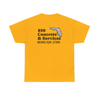 Custom Unisex Heavy Cotton Tee with Business Logo, Perfect for Workwear, Gift for Contractors, Promotional Use, Branding, Florida Services