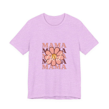 Chic Mama Graphic Tee, Floral Shirt for Moms, Mother's Day Gift, Casual Wear, Trendy Outfit, Birthday Present