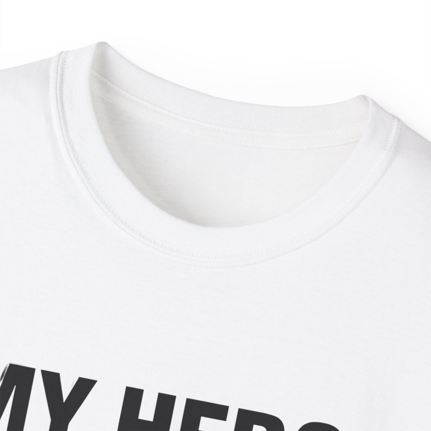 My Hero Walks on Water Tee, Unisex Cotton T-Shirt, Gift for Dad, Father's Day Shirt, Inspirational Quote Tee, Everyday Casual Wear