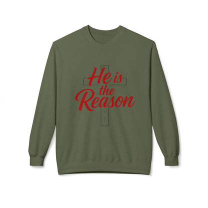 He Is the Reason Sweatshirt — Christian Easter Crewneck