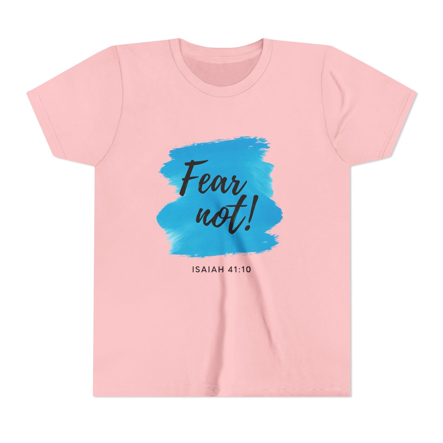 Fear Not Youth Tee - Inspirational Short Sleeve Shirt for Kids, Gift for Birthdays, Faith-Based Apparel, Motivational Wear