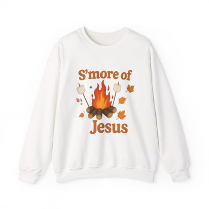 Cozy Autumn Crewneck Sweatshirt - S'more of Jesus, Fall Fashion, Religious Gift, Christian Apparel, Harvest Celebration, Thanksgiving
