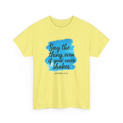 Motivational Quote Tee, Inspirational Cotton Shirt, Unisex Graphic Tee, Voice Empowerment Shirt, Gift for Writers, Encouragement Top