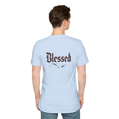 Blessed Unisex Softstyle T-Shirt for Everyday Comfort, Casual Wear, Gift for Friends, Spiritual Apparel, Summer Fashion