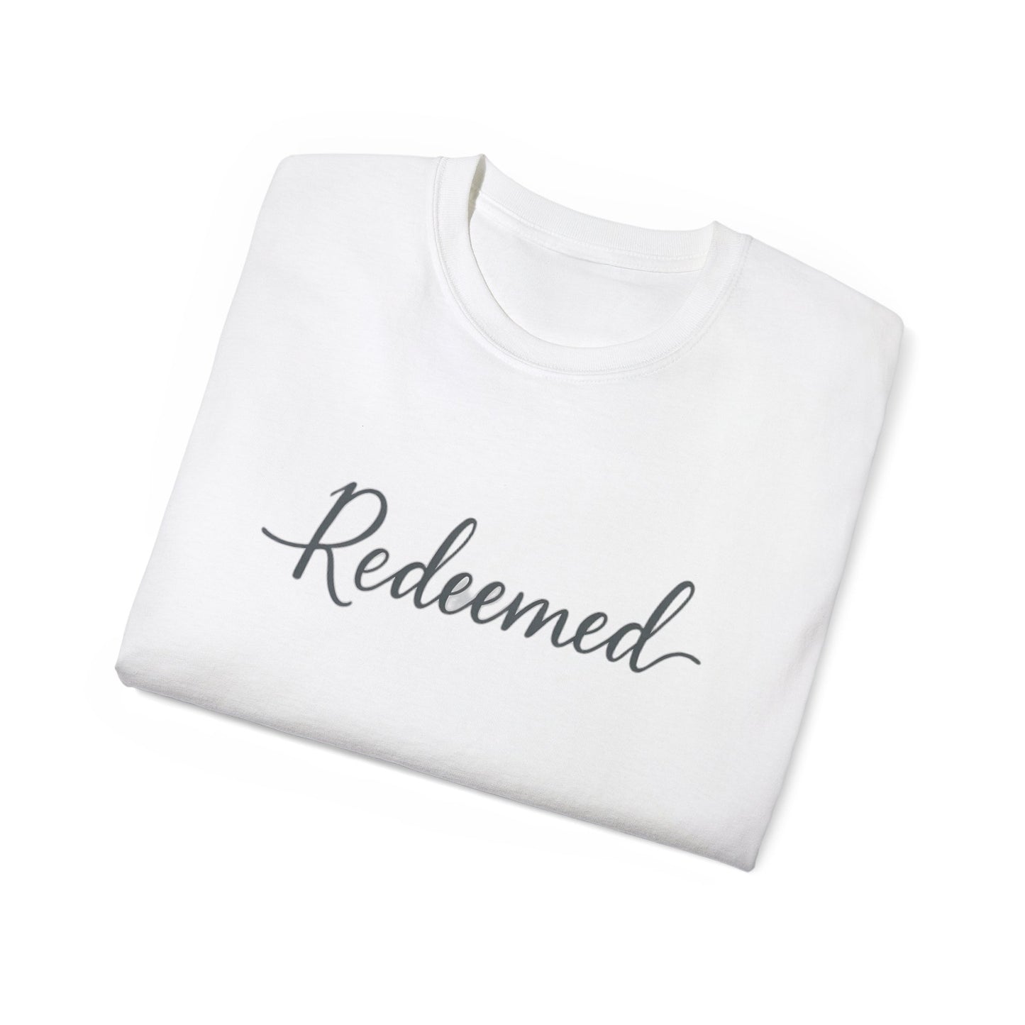 Redeemed Unisex Ultra Cotton Tee, Inspirational Shirt, Faith-Based Apparel, Christian Clothing, Everyday Casual Wear