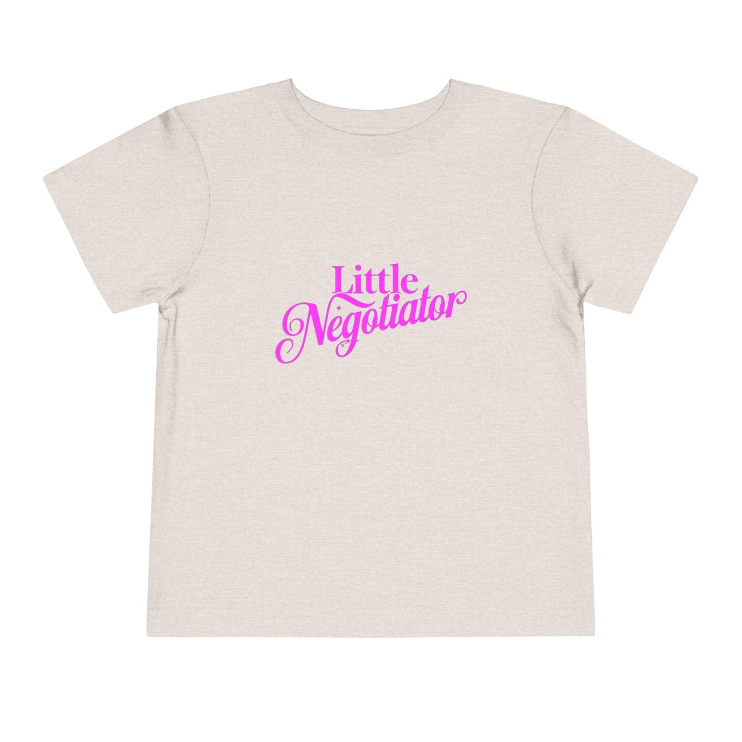 Toddler T-Shirt: Little Negotiator Tee, Kids Gift, Funny Toddler Tee, Birthday Outfit, Playful Apparel, Child's Casual Wear