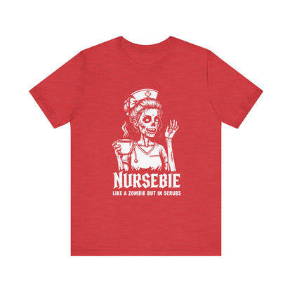 Funny Nurse Tee, Zombie Nurse Shirt, Gift for Healthcare Workers, Halloween Shirt, Nursing Student Gift