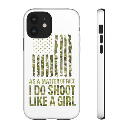 Tough Cases: Camouflage Phone Case, Patriotic Gift, Women's Empowerment, Outdoor Lover, Military Mom, Shooting Sports
