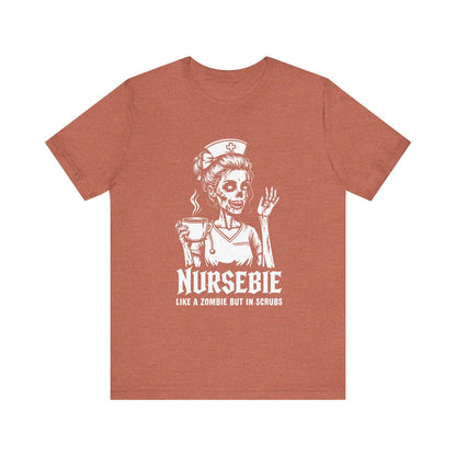 Funny Nurse Tee, Zombie Nurse Shirt, Gift for Healthcare Workers, Halloween Shirt, Nursing Student Gift