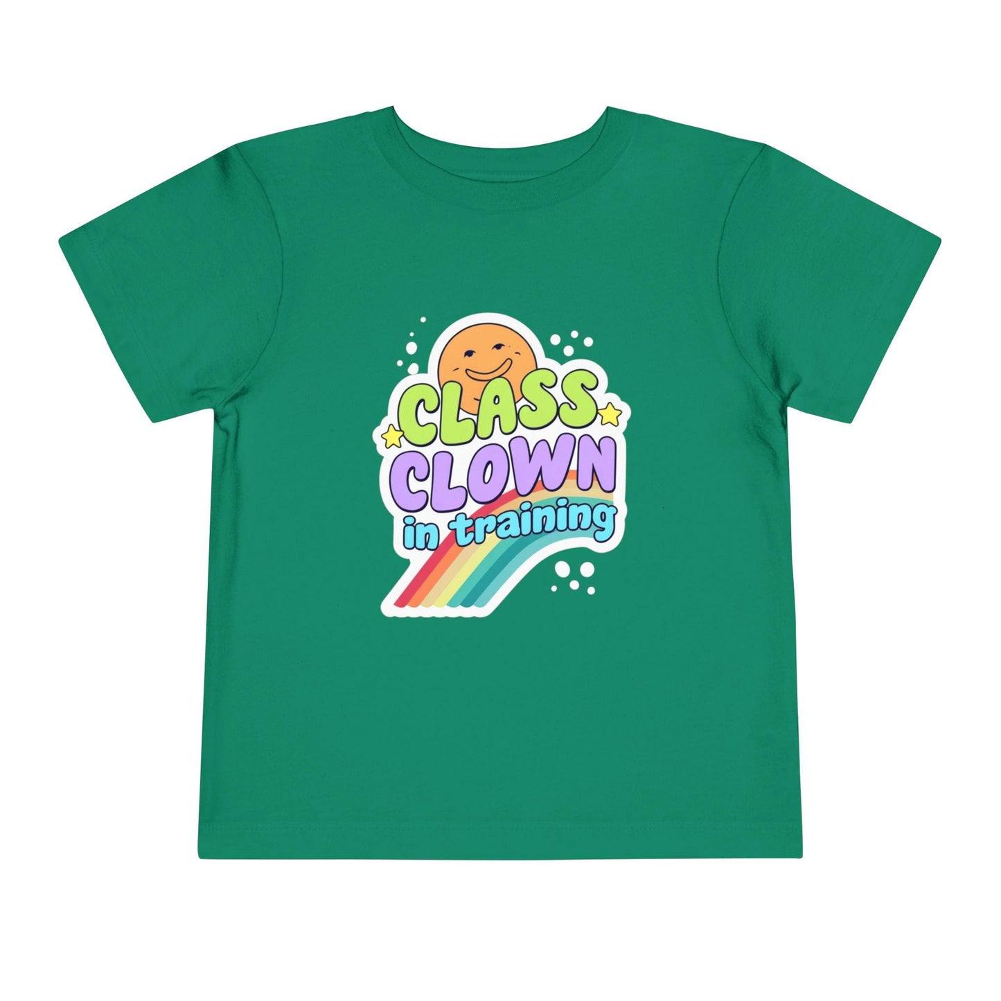 Class Clown Toddler Tee, Funny Kids Shirt, Playful Gift, Birthday Outfit, Rainbow Tee for Toddlers, Fun Summer Top