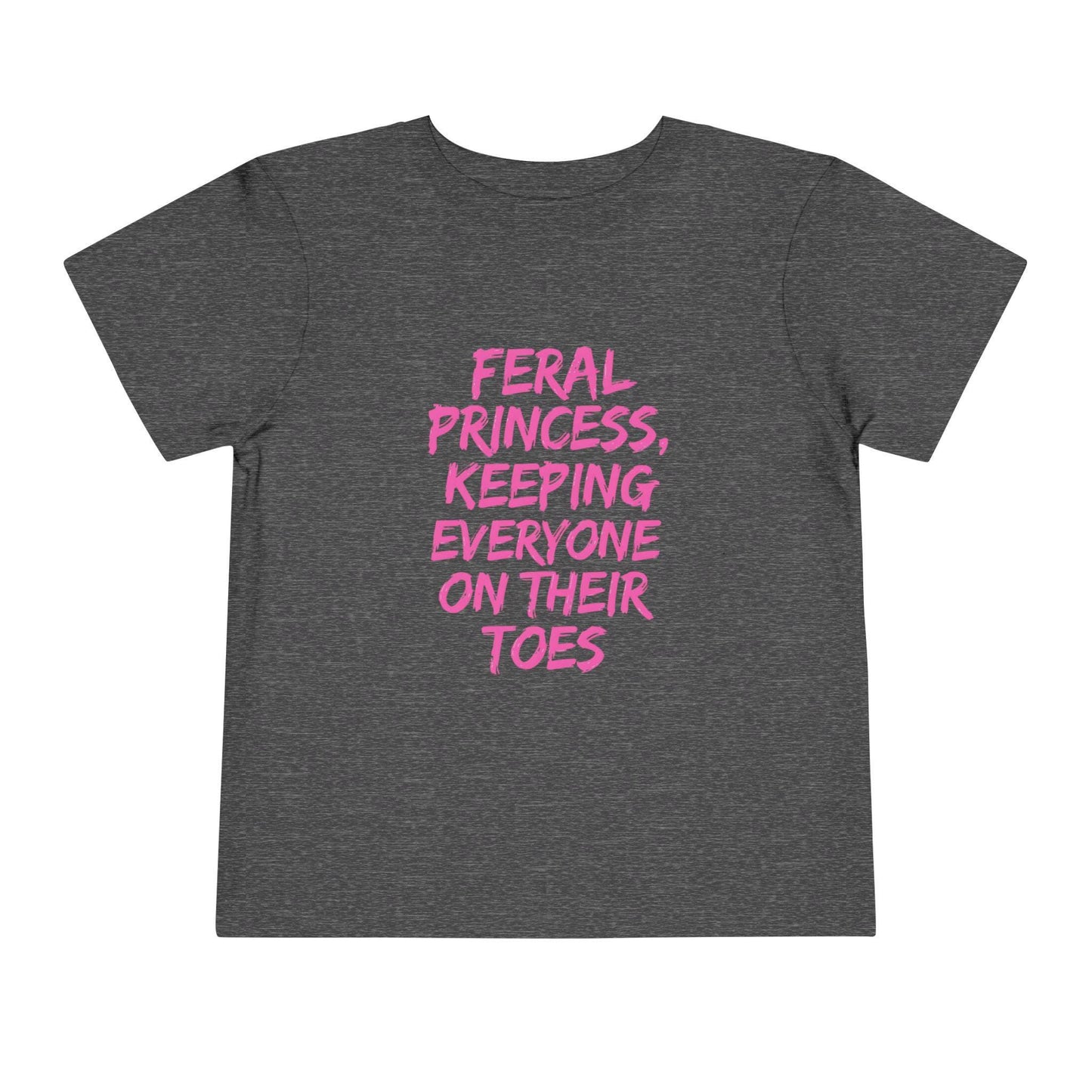 Feral Princess Toddler Tee, Funny Kids Shirt, Birthday Gift, Playtime Outfit, Toddler Fashion, Gift for Little Girls