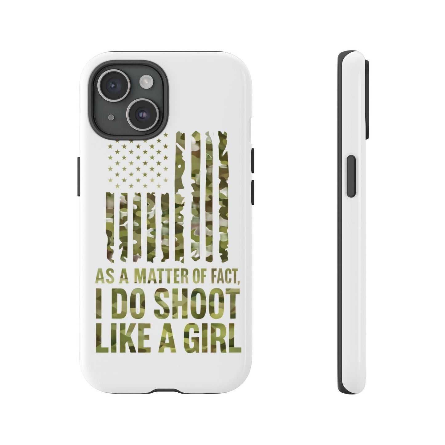 Tough Cases: Camouflage Phone Case, Patriotic Gift, Women's Empowerment, Outdoor Lover, Military Mom, Shooting Sports