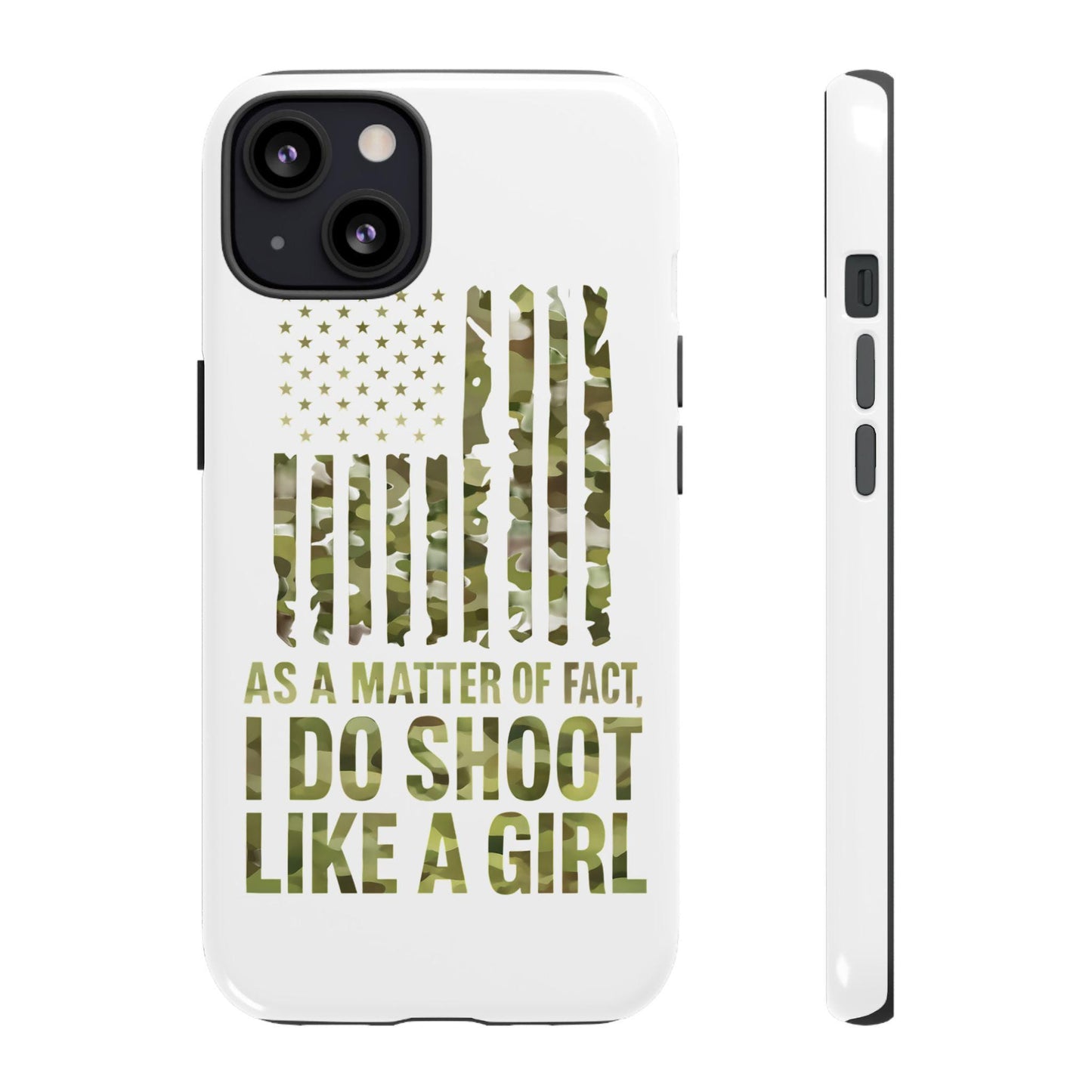 Tough Cases: Camouflage Phone Case, Patriotic Gift, Women's Empowerment, Outdoor Lover, Military Mom, Shooting Sports