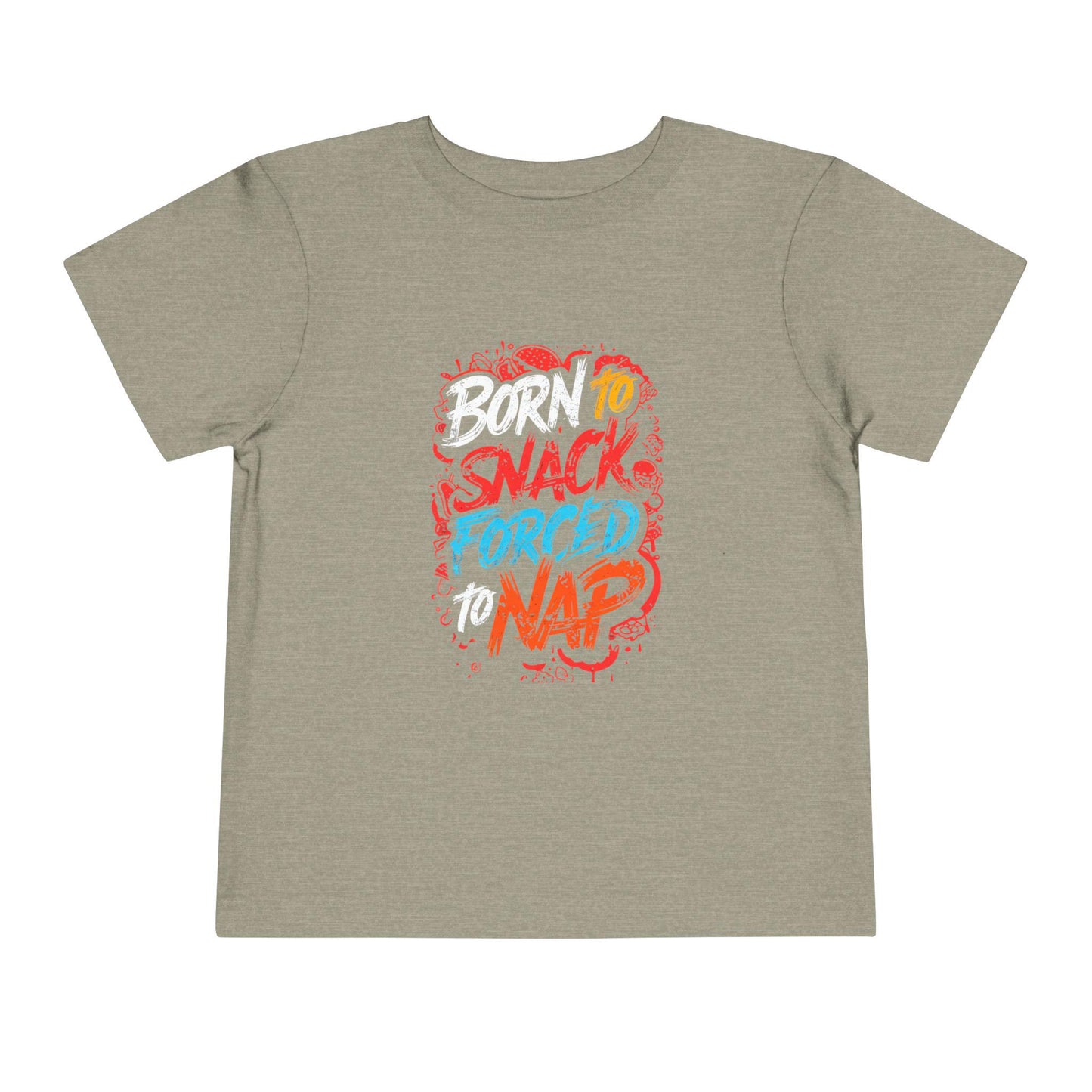 Born to Snack Toddler Tee, Fun Kids T-Shirt, Baby Gift, Birthday Party Wear, Playtime Apparel, Toddler Summer Shirt