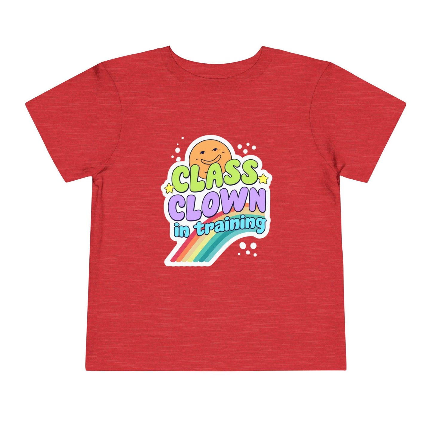 Class Clown Toddler Tee, Funny Kids Shirt, Playful Gift, Birthday Outfit, Rainbow Tee for Toddlers, Fun Summer Top