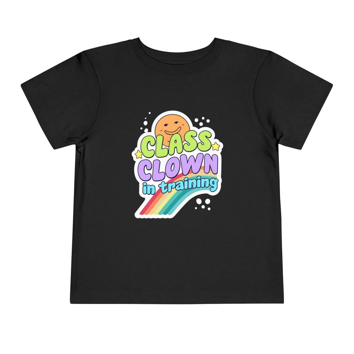 Class Clown Toddler Tee, Funny Kids Shirt, Playful Gift, Birthday Outfit, Rainbow Tee for Toddlers, Fun Summer Top