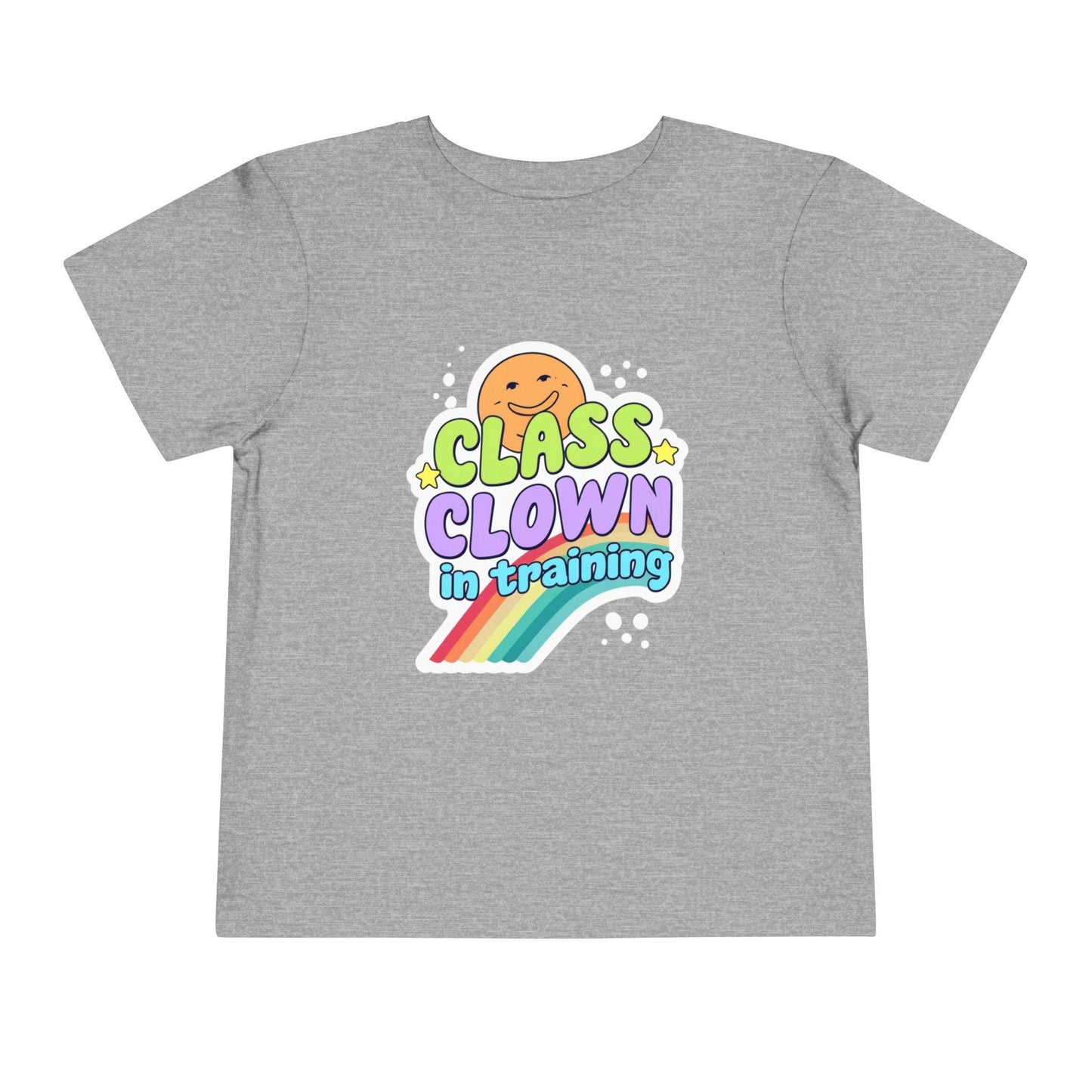 Class Clown Toddler Tee, Funny Kids Shirt, Playful Gift, Birthday Outfit, Rainbow Tee for Toddlers, Fun Summer Top