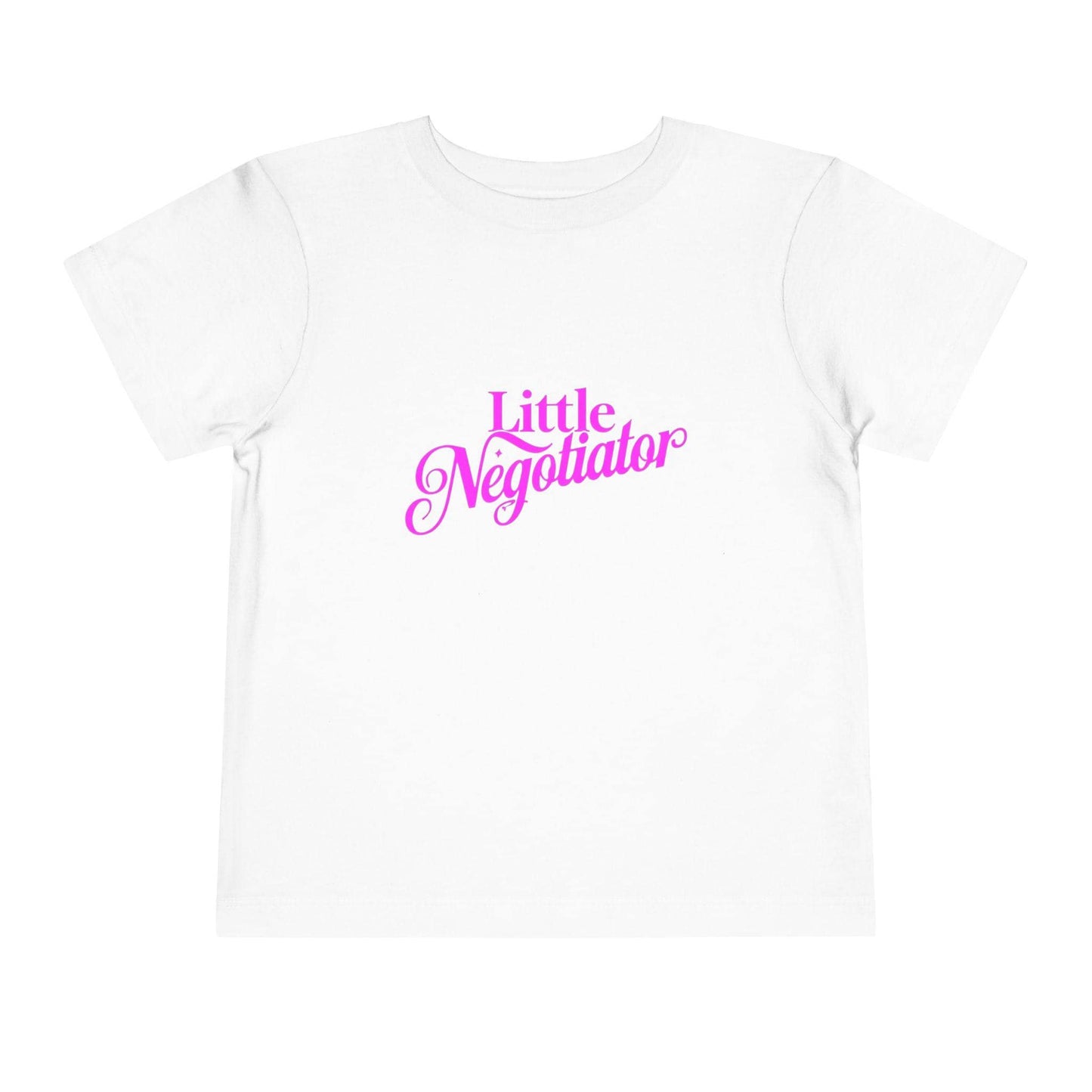 Toddler T-Shirt: Little Negotiator Tee, Kids Gift, Funny Toddler Tee, Birthday Outfit, Playful Apparel, Child's Casual Wear
